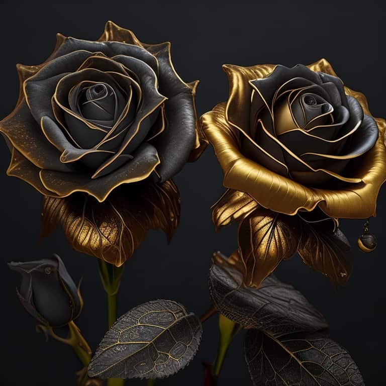 roses or et cuivre